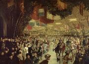William Notman Skating Carnival, Victoria Rink. This event was staged in honour of Prince Arthur oil painting